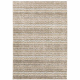 9' X 12' Gray and Ivory Abstract Power Loom Area Rug - Homeroots - Flyclothing LLC