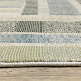 3' X 5' Gray and Ivory Geometric Power Loom Area Rug - Homeroots - Flyclothing LLC