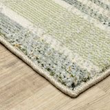 9' X 12' Gray and Ivory Geometric Power Loom Area Rug - Homeroots - Flyclothing LLC