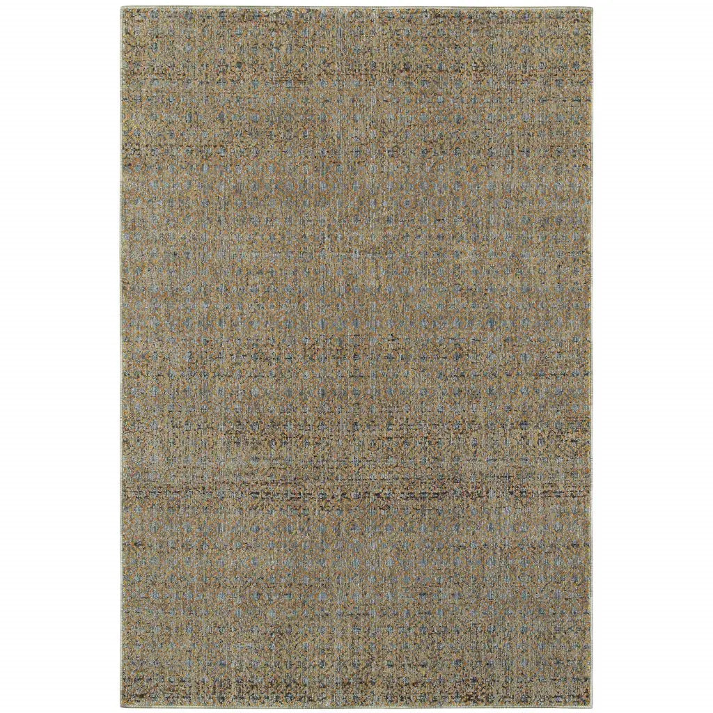 2' X 3' Blue and Silver Geometric Power Loom Area Rug - Homeroots - Flyclothing LLC