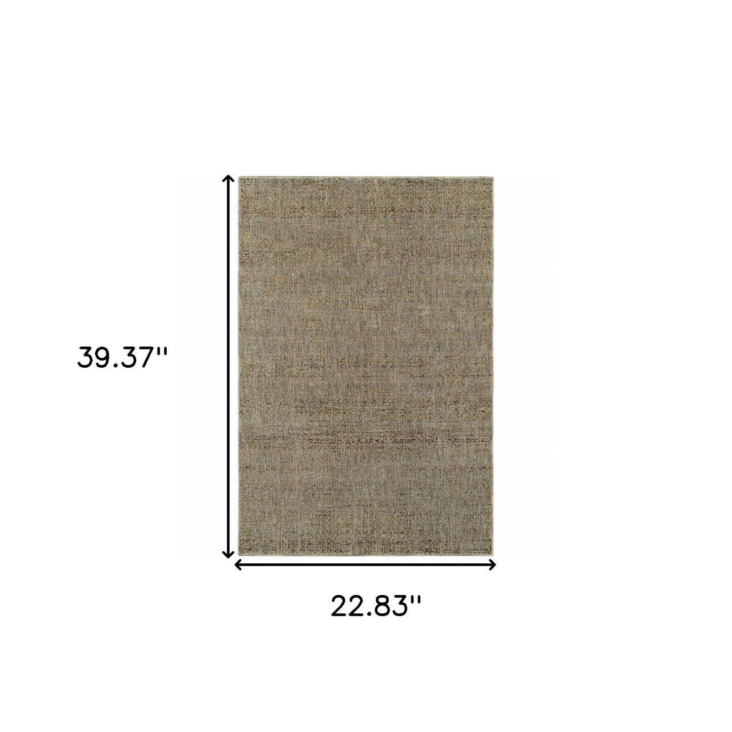 2' X 3' Blue and Silver Geometric Power Loom Area Rug - Homeroots - Flyclothing LLC
