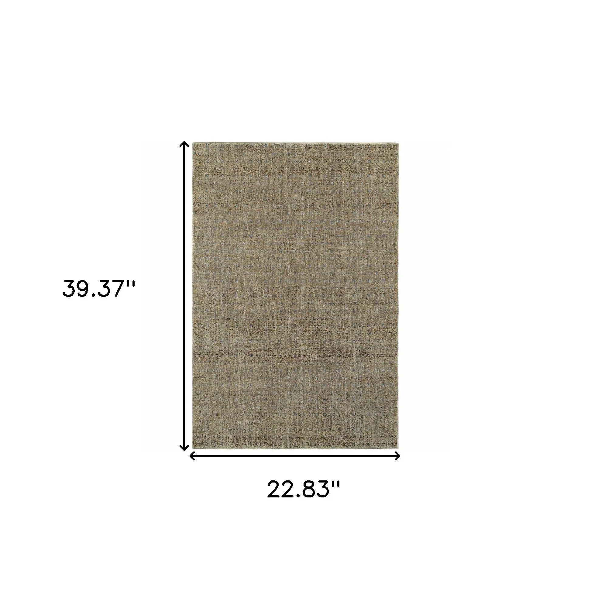 2' X 3' Blue and Silver Geometric Power Loom Area Rug - Homeroots - Flyclothing LLC