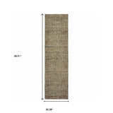 8' Runner Blue and Silver Geometric Power Loom Runner Rug - Homeroots - Flyclothing LLC