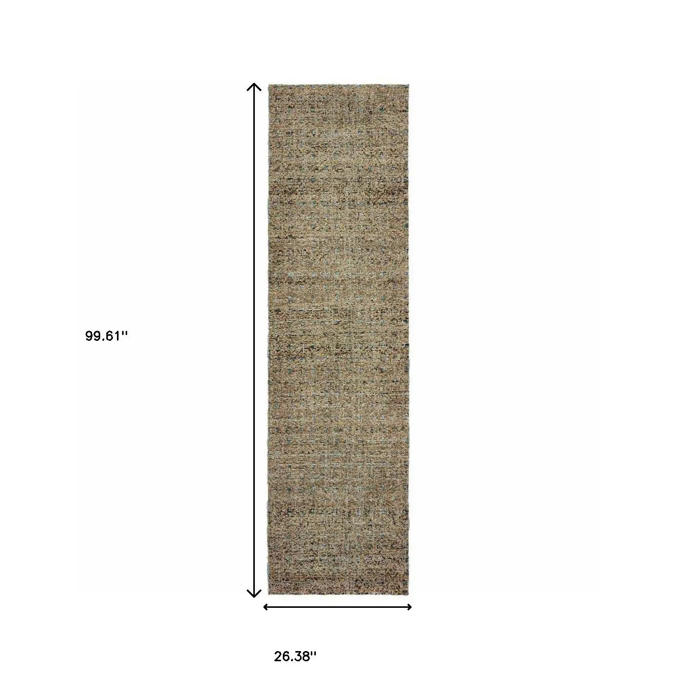 8' Runner Blue and Silver Geometric Power Loom Runner Rug - Homeroots - Flyclothing LLC