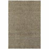 5' X 7' Blue and Silver Geometric Power Loom Area Rug