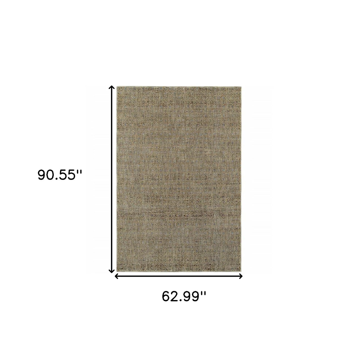 5' X 7' Blue and Silver Geometric Power Loom Area Rug - Homeroots - Flyclothing LLC