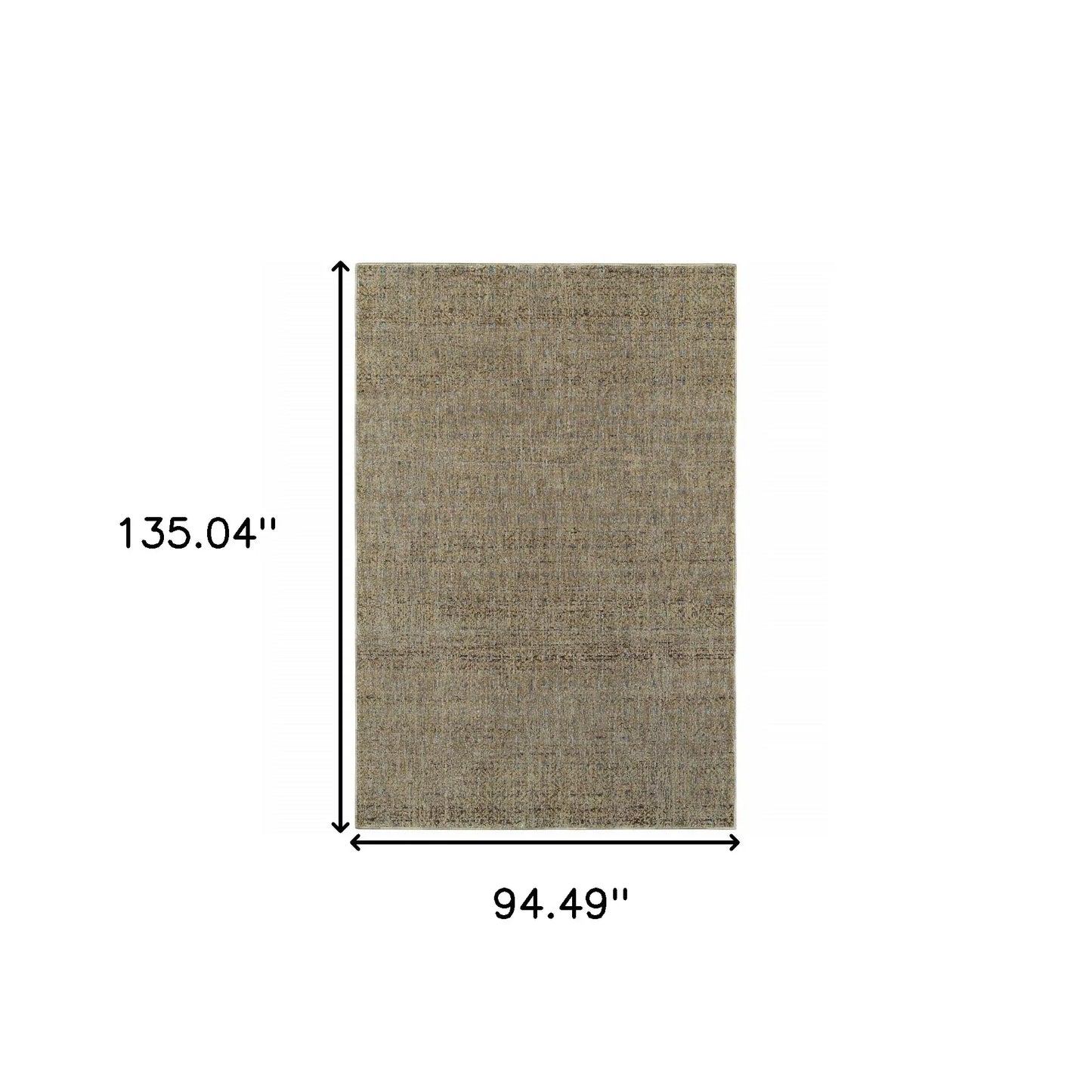 8' X 11' Blue and Silver Geometric Power Loom Area Rug - Homeroots - Flyclothing LLC
