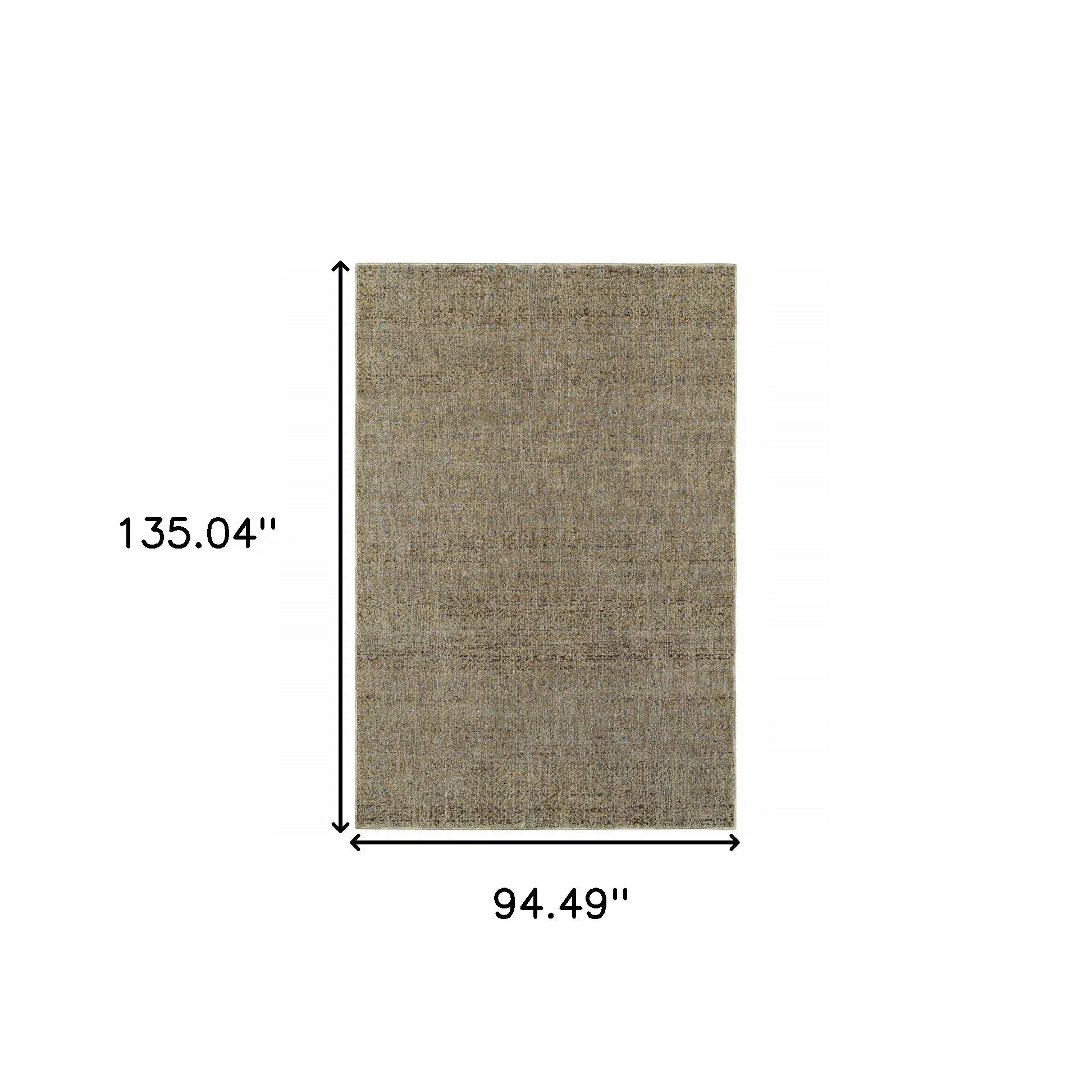 8' X 11' Blue and Silver Geometric Power Loom Area Rug - Homeroots - Flyclothing LLC