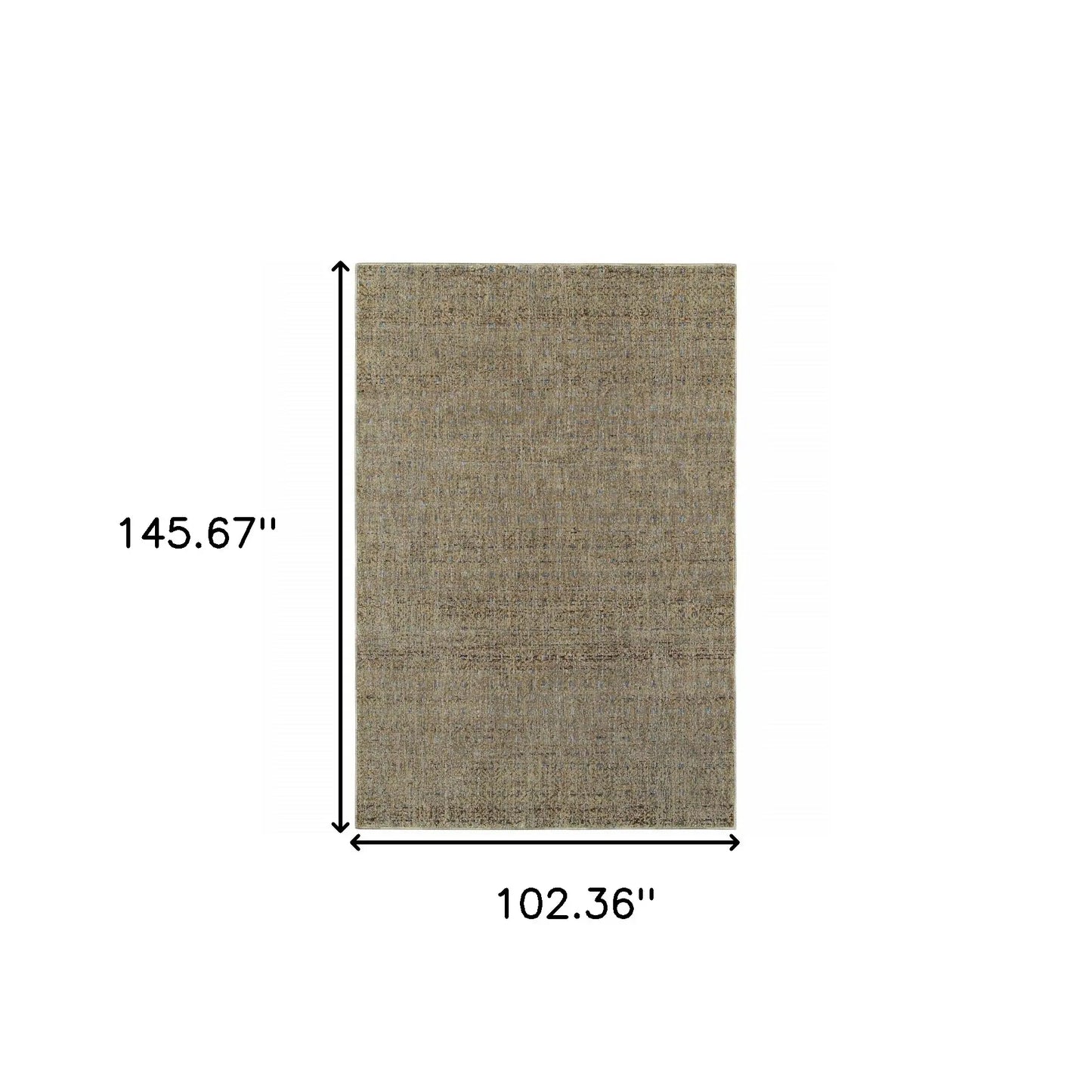 9' X 12' Blue and Silver Geometric Power Loom Area Rug - Homeroots - Flyclothing LLC