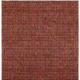 2' X 3' Red and Gold Geometric Power Loom Area Rug