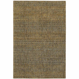 10' X 13' Green Geometric Power Loom Area Rug - Homeroots