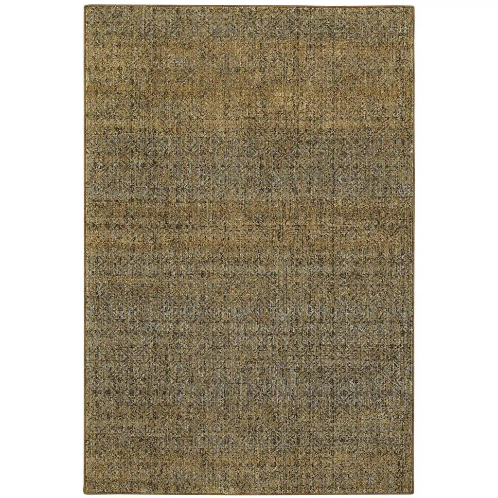 2' X 3' Green Geometric Power Loom Area Rug - Homeroots - Flyclothing LLC