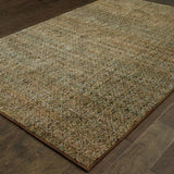 2' X 3' Green Geometric Power Loom Area Rug - Homeroots - Flyclothing LLC