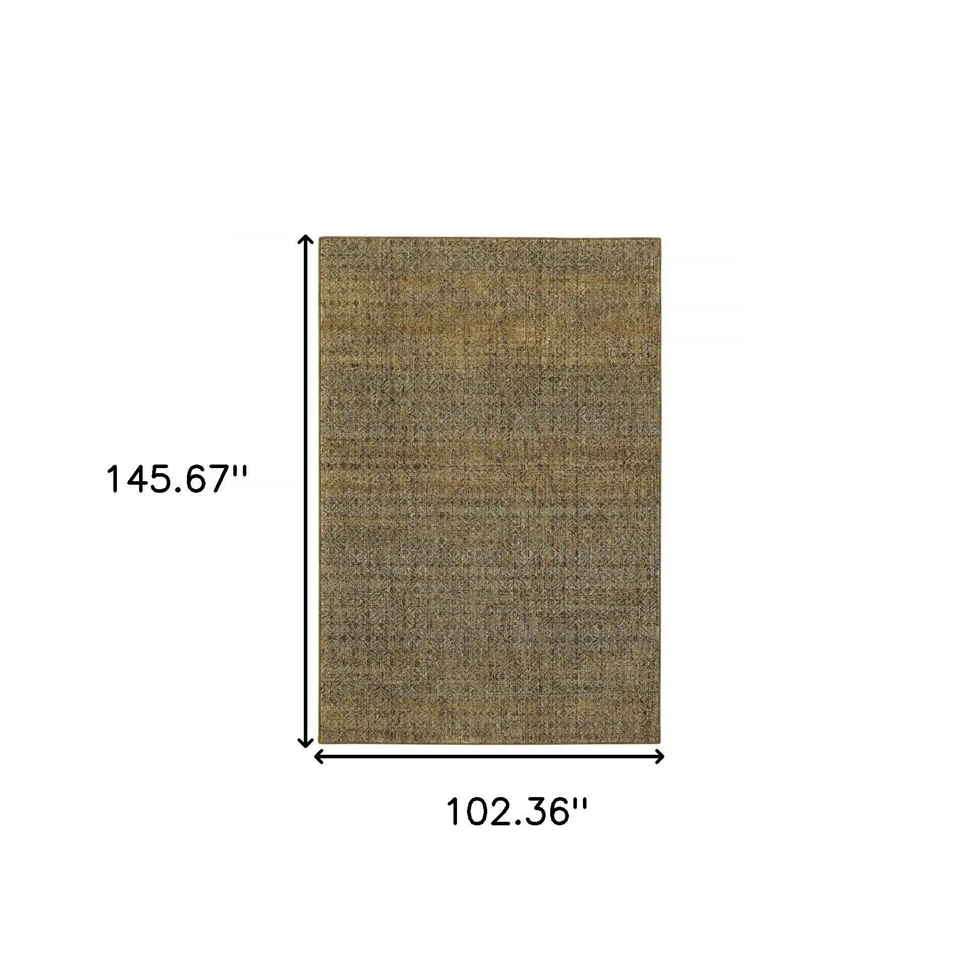 9' X 12' Green Geometric Power Loom Area Rug - Homeroots - Flyclothing LLC