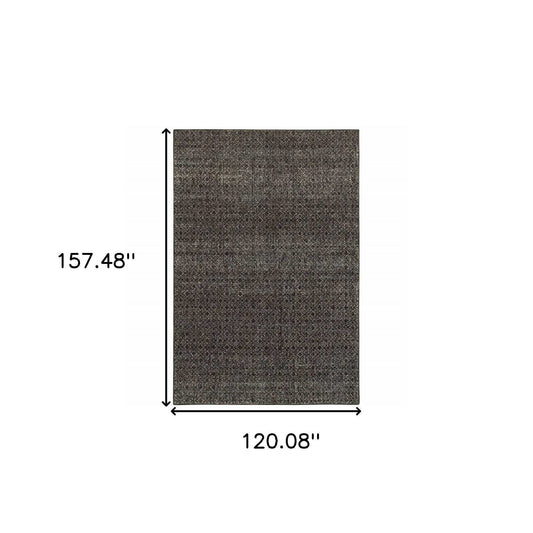 10' X 13' Gray Geometric Power Loom Area Rug - Homeroots - Flyclothing LLC