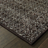 2' X 3' Gray Geometric Power Loom Area Rug