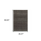 3' X 5' Gray Geometric Power Loom Area Rug - Homeroots - Flyclothing LLC