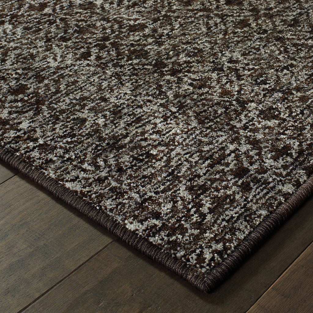 7' X 10' Gray Geometric Power Loom Area Rug - Homeroots - Flyclothing LLC
