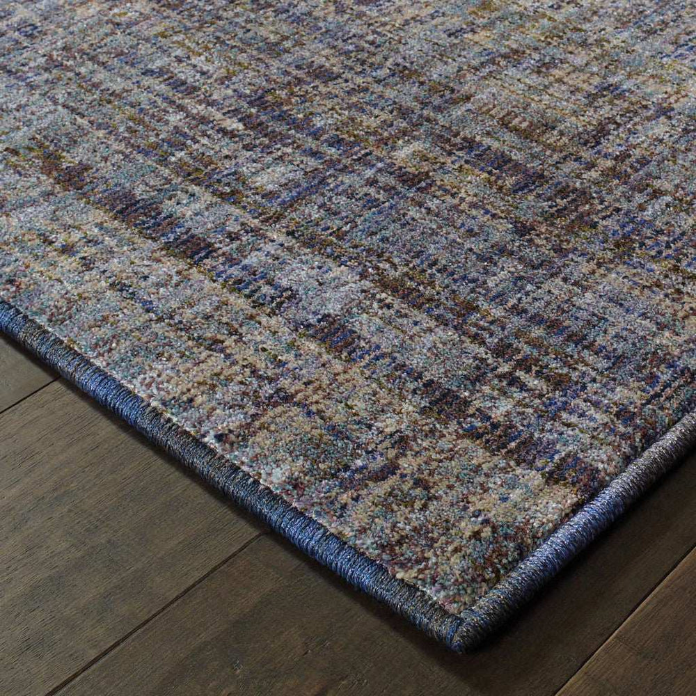 10' X 13' Blue and Ivory Power Loom Area Rug - Homeroots - Flyclothing LLC