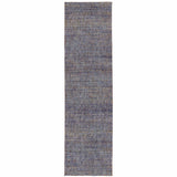 12' Runner Gold Rust Brown and Ivory Power Loom Runner Rug - Homeroots