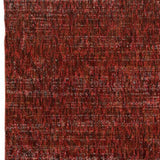 8' Runner Red and Gray Power Loom Runner Rug - Homeroots - Flyclothing LLC