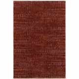 8' X 11' Red and Gray Power Loom Area Rug - Homeroots - Flyclothing LLC