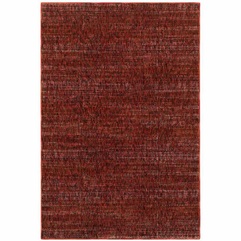 9' X 12' Red and Gray Power Loom Area Rug - Homeroots - Flyclothing LLC