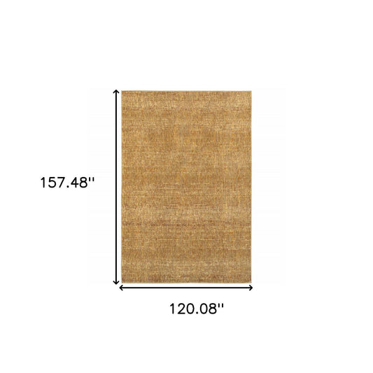10' X 13' Brown Power Loom Area Rug - Homeroots - Flyclothing LLC