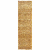 8' Runner Brown Power Loom Runner Rug