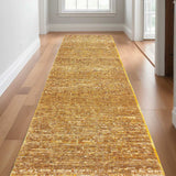 12' Runner Brown and Ivory Power Loom Runner Rug - Homeroots - Flyclothing LLC