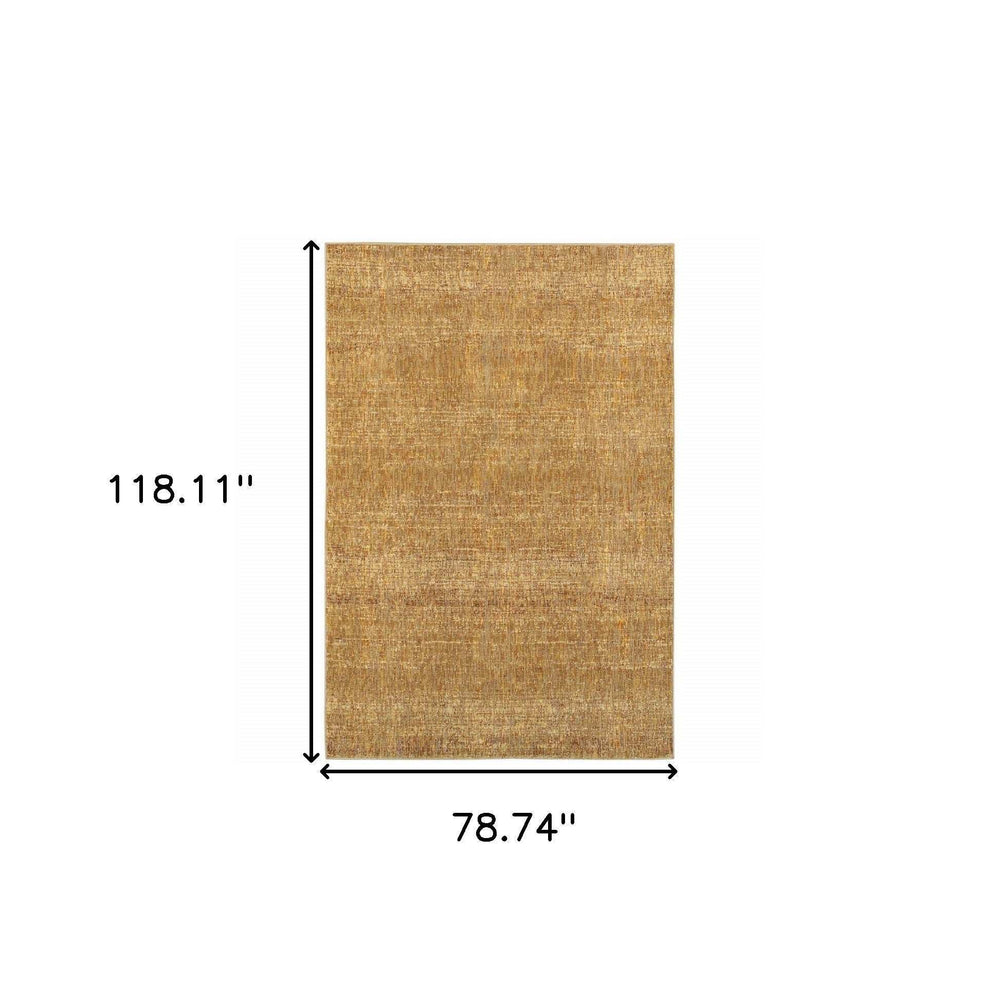 7' X 10' Brown Power Loom Area Rug - Homeroots - Flyclothing LLC