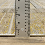 10' X 13' Beige Charcoal Brown Grey Tan Gold And Blue Geometric Power Loom Stain Resistant Area Rug With Fringe - Homeroots - Flyclothing LLC