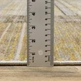 10' X 13' Beige Charcoal Brown Grey Tan Gold And Blue Geometric Power Loom Stain Resistant Area Rug With Fringe - Homeroots - Flyclothing LLC