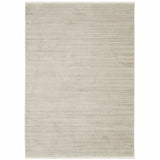 5' X 8' Ivory Beige Taupe And Tan Geometric Power Loom Stain Resistant Area Rug With Fringe - Homeroots - Flyclothing LLC