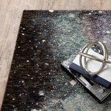10' X 13' Purple and Ivory Abstract Power Loom Area Rug - Homeroots - Flyclothing LLC
