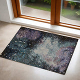 2' X 3' Purple and Ivory Abstract Power Loom Area Rug - Homeroots - Flyclothing LLC