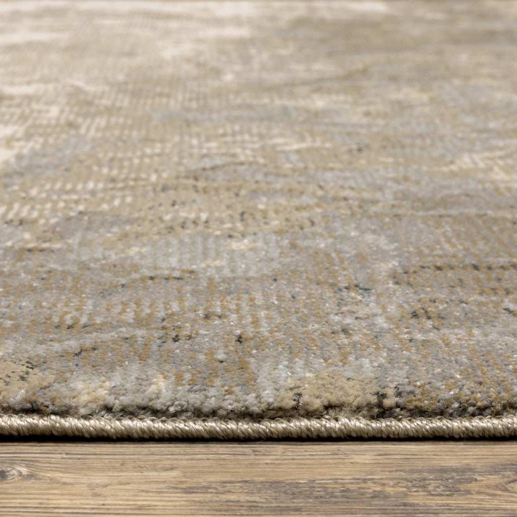 2' X 3' Gray and Ivory Abstract Power Loom Area Rug - Homeroots - Flyclothing LLC