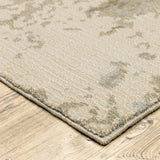 3' X 5' Gray and Ivory Abstract Power Loom Area Rug - Homeroots - Flyclothing LLC