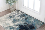 2' X 3' Gray Abstract Power Loom Area Rug - Homeroots - Flyclothing LLC
