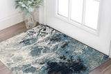 3' X 5' Gray Abstract Power Loom Area Rug - Homeroots - Flyclothing LLC