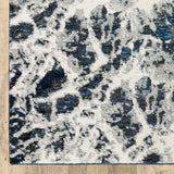 8' X 11' Gray Abstract Power Loom Area Rug - Homeroots - Flyclothing LLC