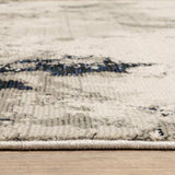 10' X 13' Gray and Black Abstract Power Loom Area Rug - Homeroots - Flyclothing LLC