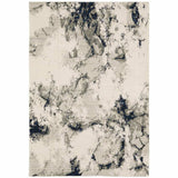 2' X 3' Gray and Black Abstract Power Loom Area Rug - Homeroots - Flyclothing LLC
