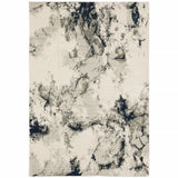 3' X 5' Gray and Black Abstract Power Loom Area Rug - Homeroots - Flyclothing LLC