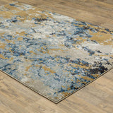 8' X 11' Gray and Ivory Abstract Power Loom Area Rug - Homeroots - Flyclothing LLC