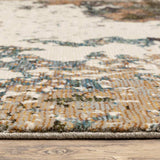 10' X 13' Blue and Ivory Abstract Power Loom Area Rug - Homeroots - Flyclothing LLC