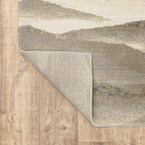 2' X 3' Blue and Gray Abstract Power Loom Area Rug - Homeroots - Flyclothing LLC