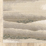 12' Runner Grey Blue and Teal Abstract Power Loom Runner Rug - Homeroots - Flyclothing LLC