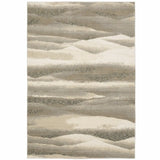 5' X 7' Blue and Gray Abstract Power Loom Area Rug - Homeroots - Flyclothing LLC