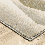 7' X 10' Blue and Gray Abstract Power Loom Area Rug - Homeroots - Flyclothing LLC